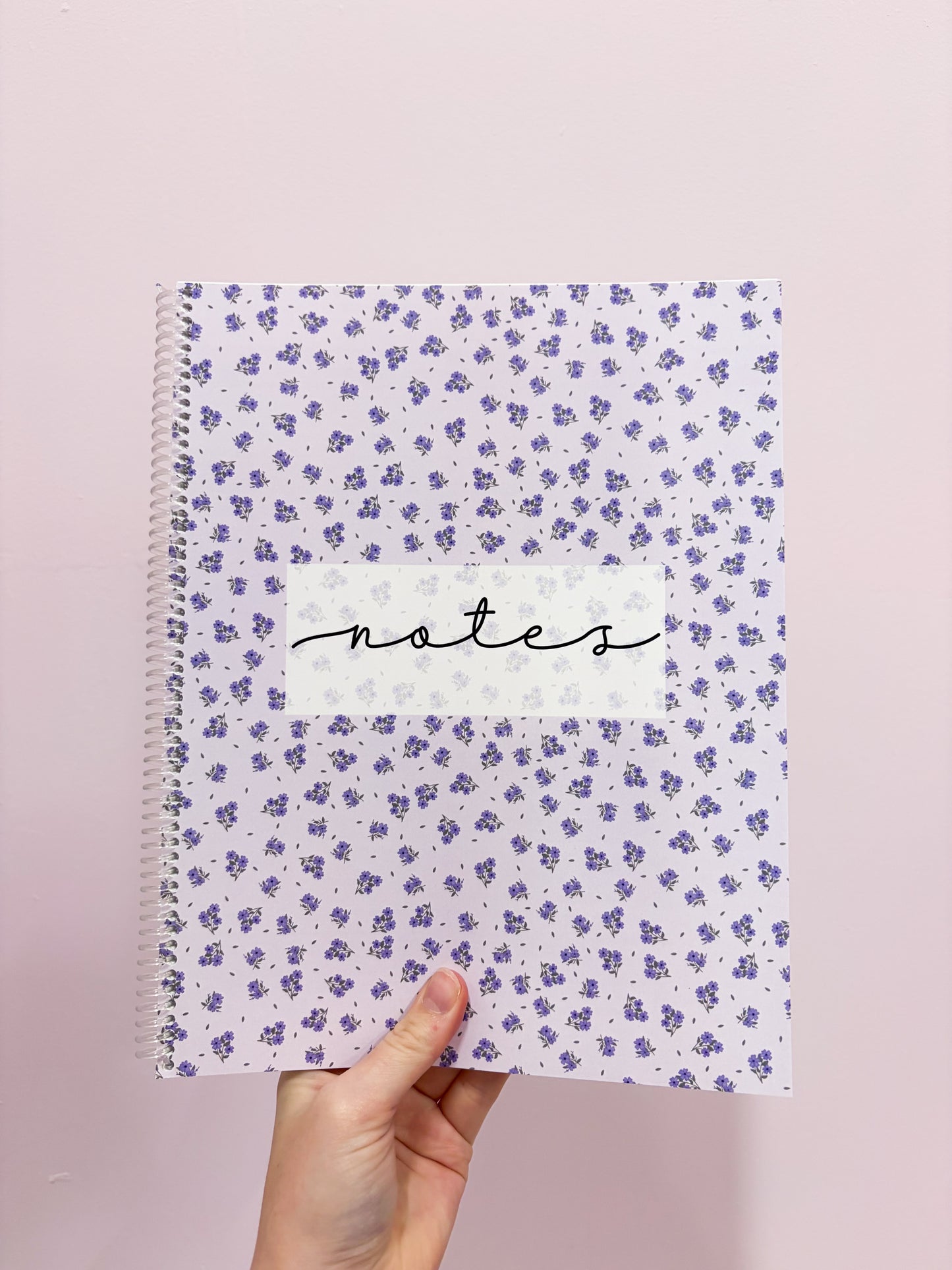 Cahier de notes | Bouquets de fleurs mauves
