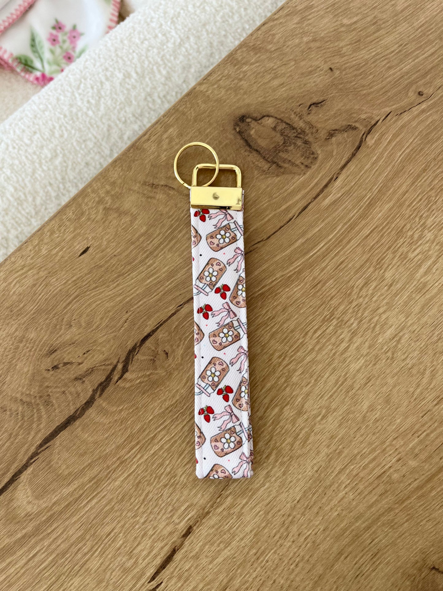 Porte-clés | Bracelet | Cafés, boucles et fraises