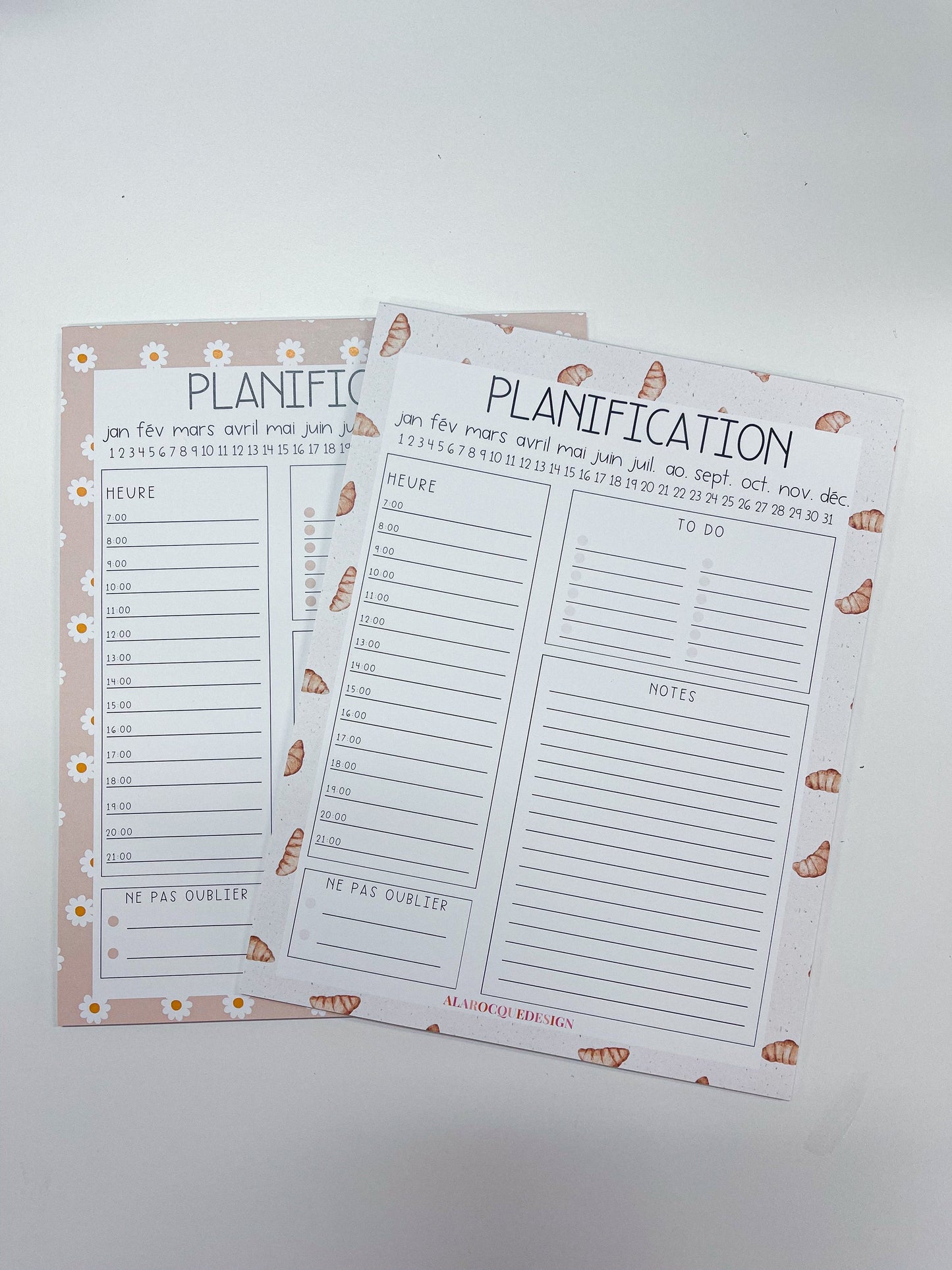 Planificateur journalier | Croissants
