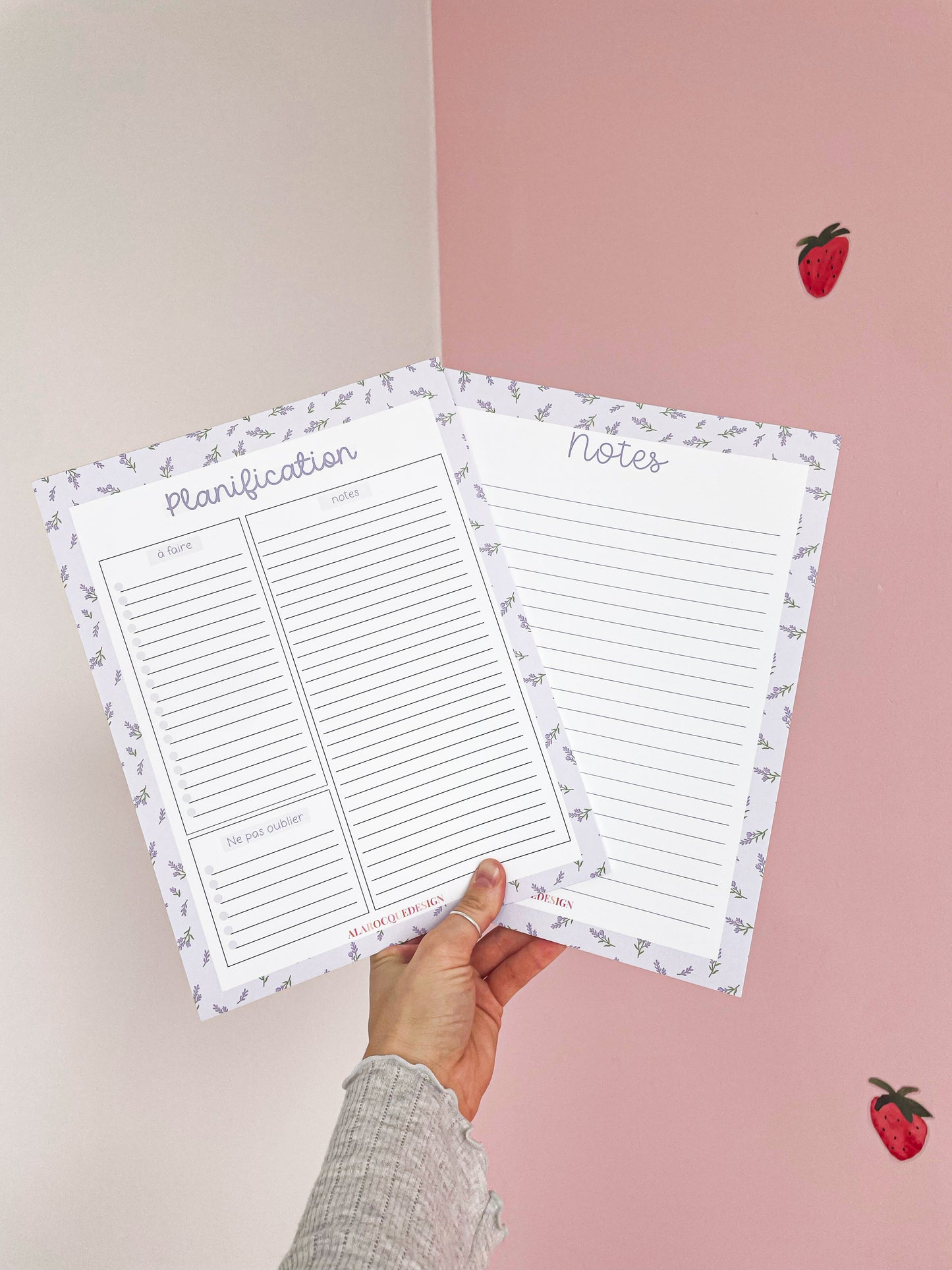 Pad de notes | Brindilles de lavande