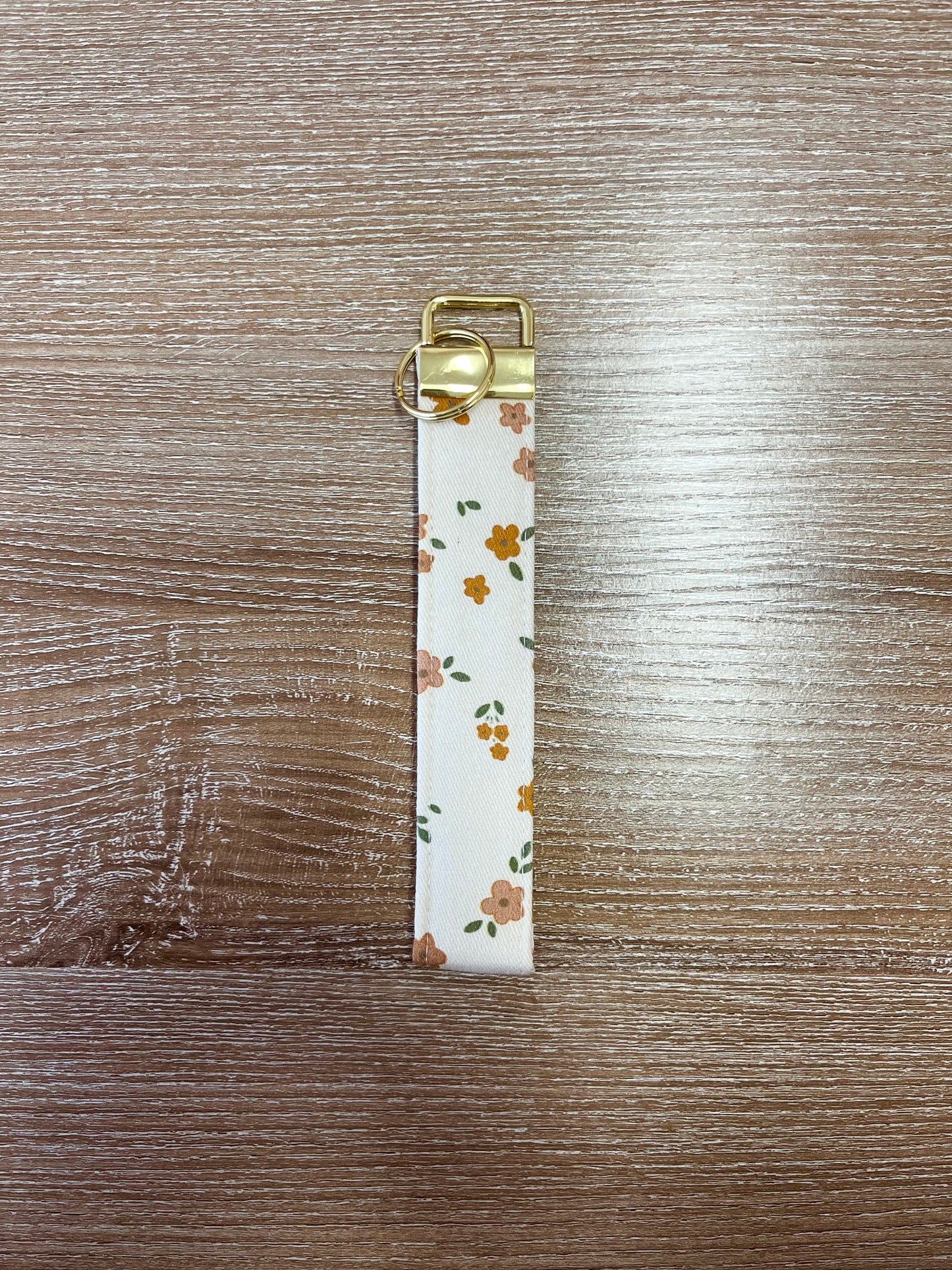 Porte-clés | Bracelet | Petites fleurs neutres
