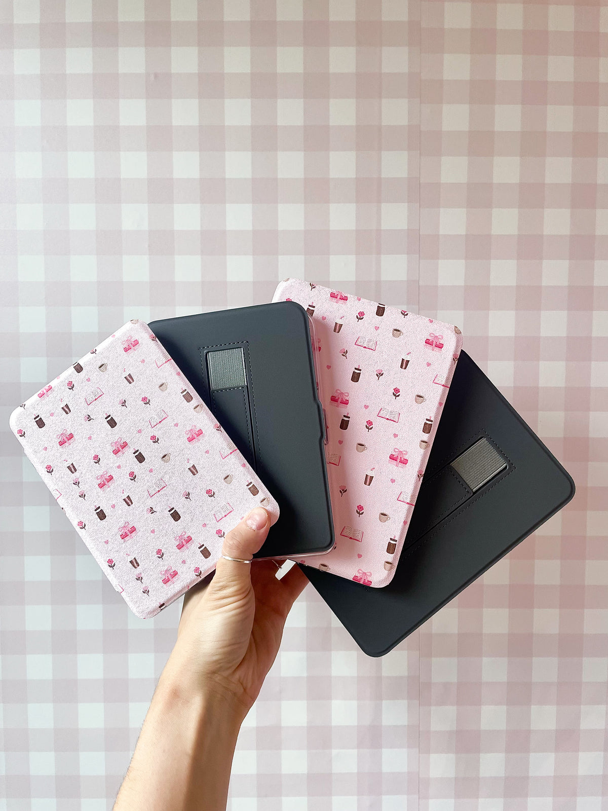 Étui à liseuse | Kindle 6'' et 7'' | Livres, cafés et roses