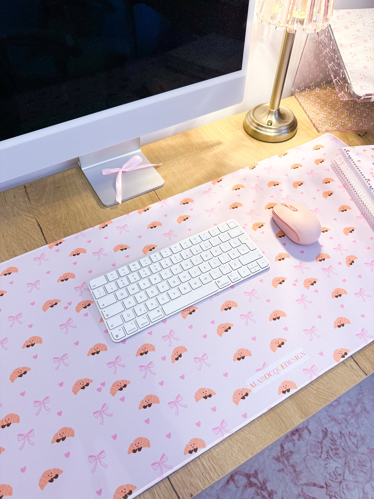 Tapis de bureau | Croissants et boucles