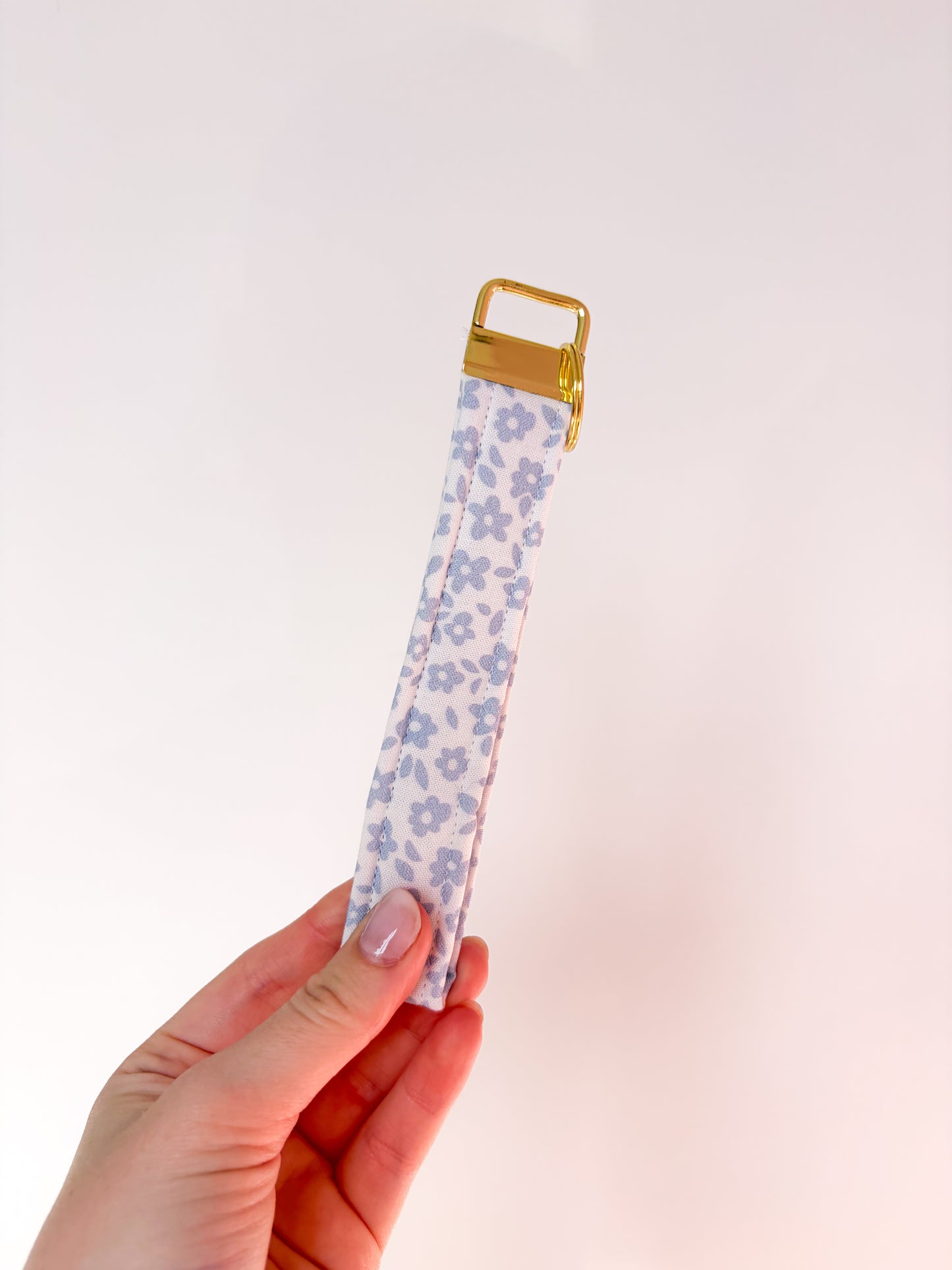 Porte-clés | Bracelet | Fleurs bleues