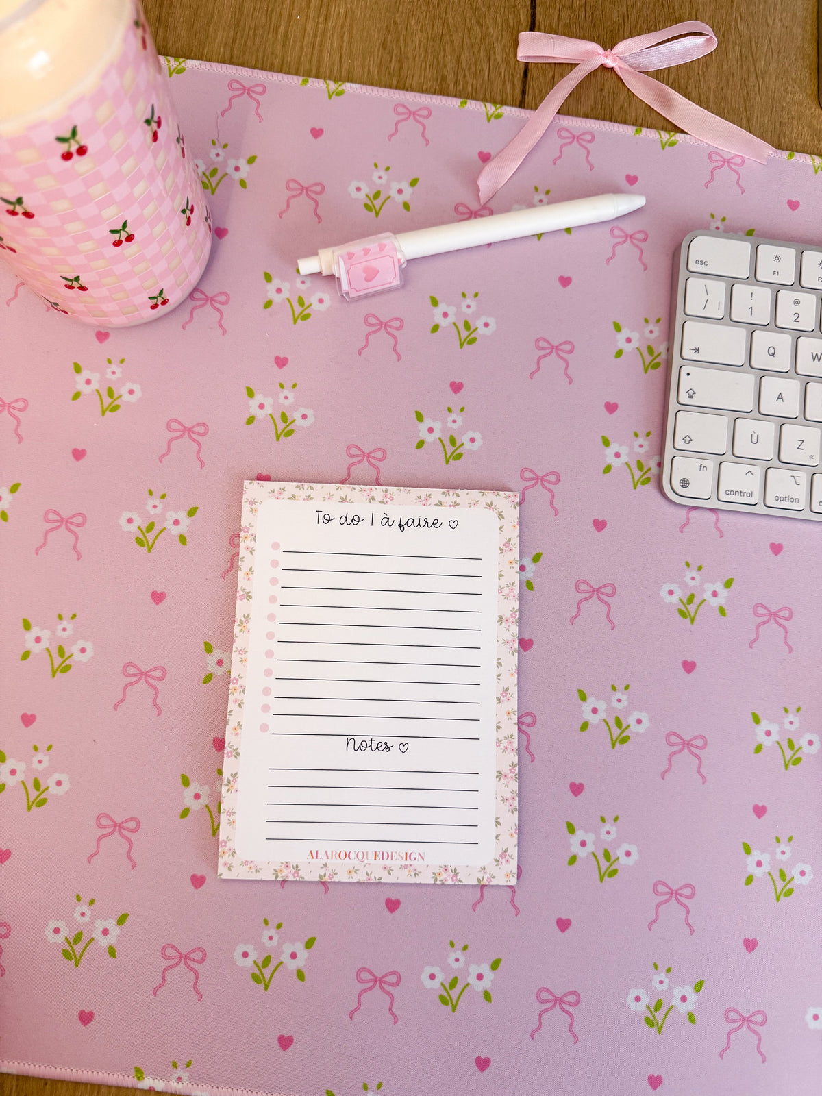 Liste de tâches | Mini fleurs jaunes et roses | 25 pages