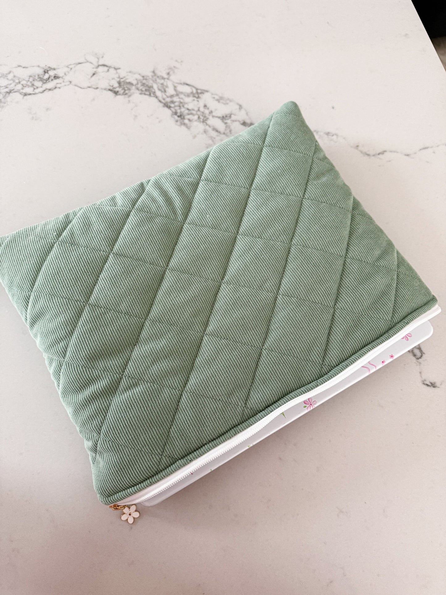 Étui à ordinateur | 13 à 15'' | Corduroy | Sauge