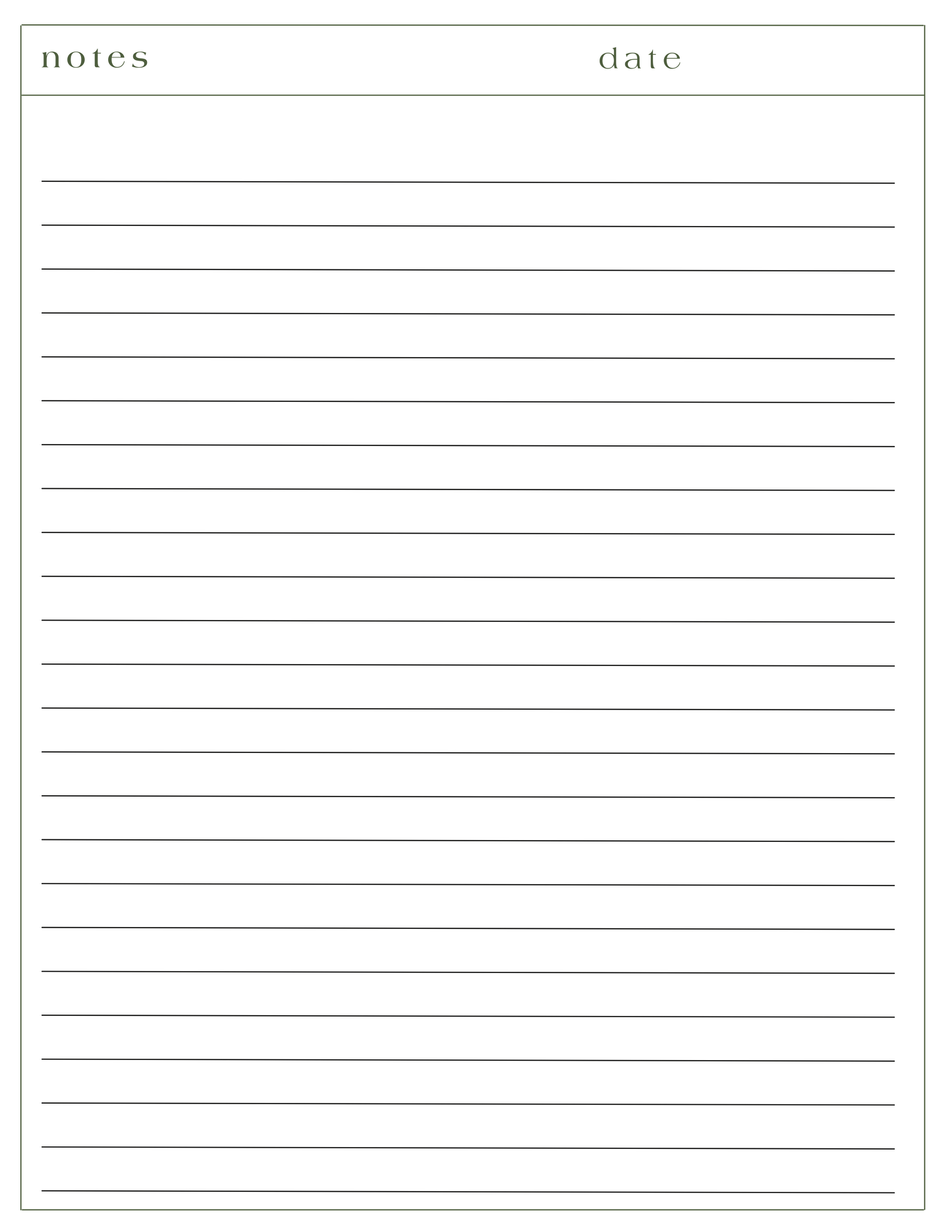 Cahier de notes | Brunch