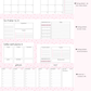 Agenda planificateur | Daté | 2026-2027 | Bouquet de fleurs et boucles
