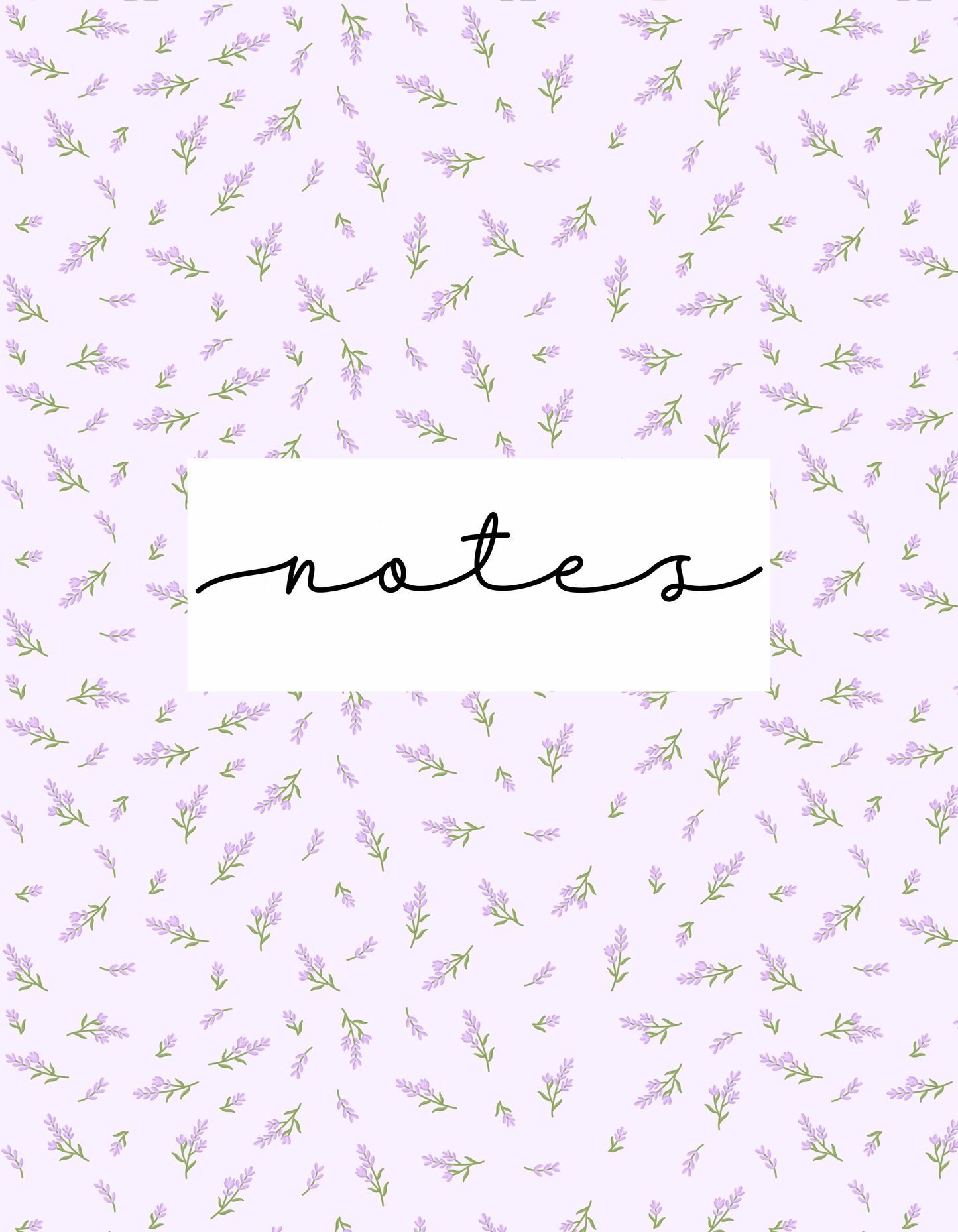 Cahier de notes | Brindilles de lavande
