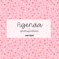 Agenda planificateur | Non-daté | Minis fleurs roses et brunes
