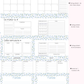 Agenda planificateur | Daté | 2026-2027 | Bouquet de fleurs et boucles