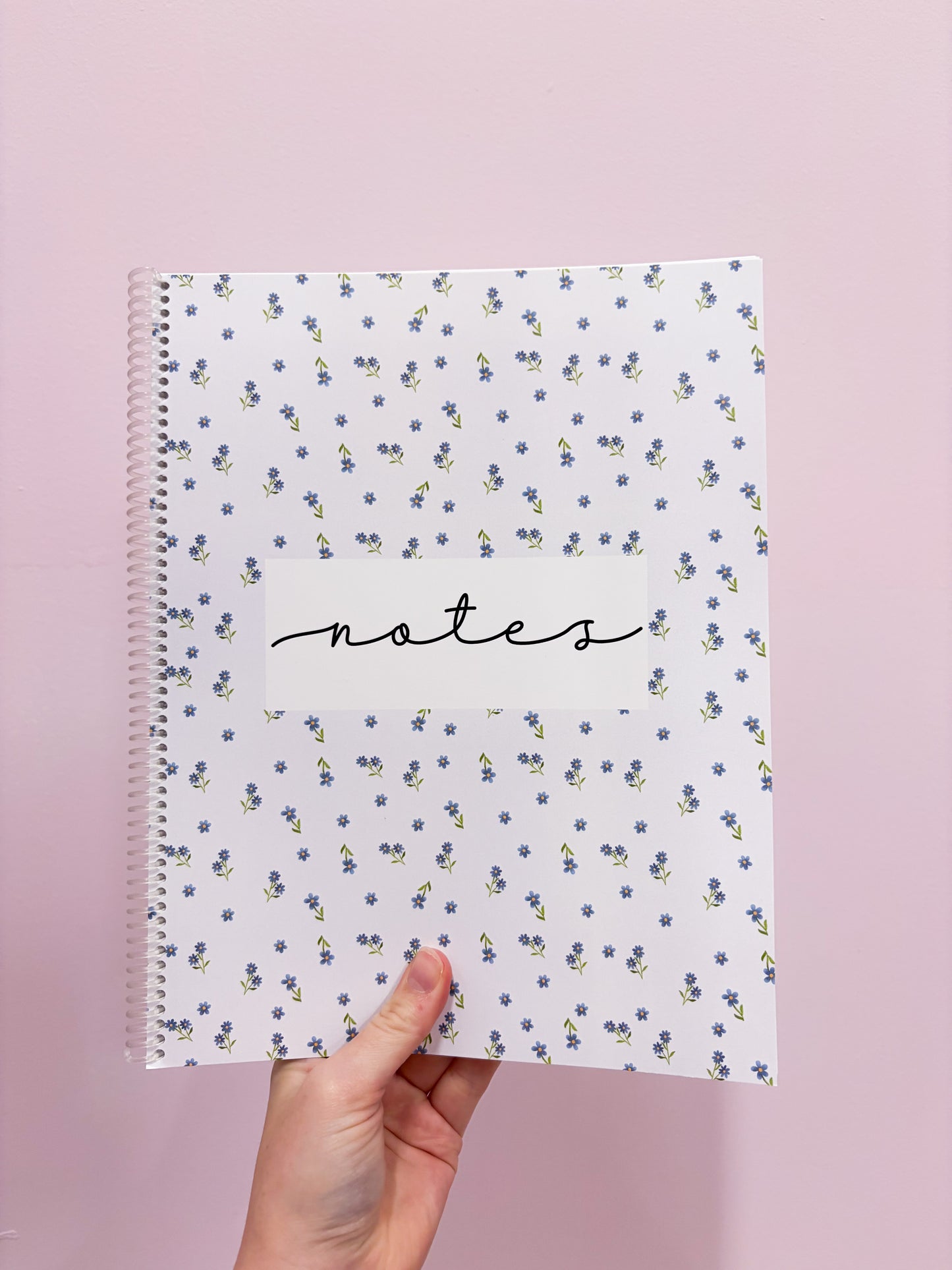 Cahier de notes | Fleurs bleues vintages