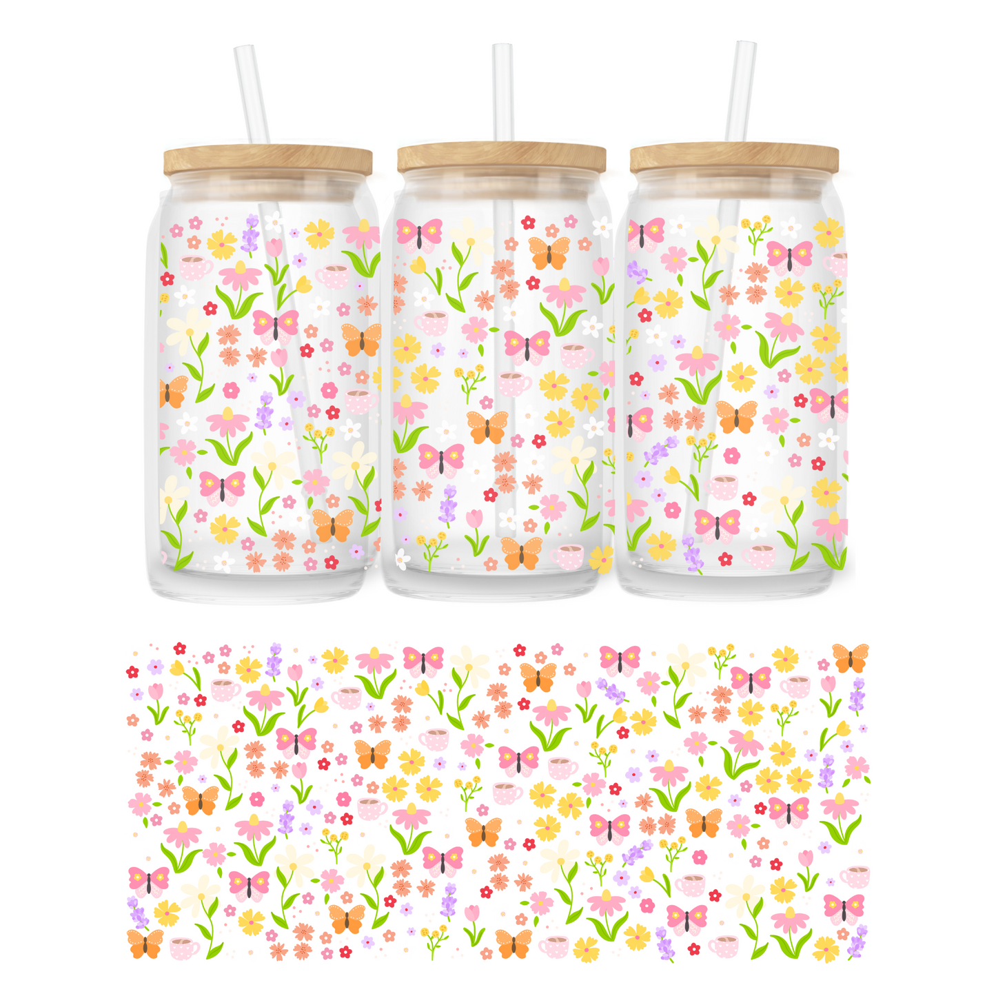 Verre 16 oz | Printemps | Mélange printanier