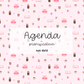 PRÉCOMMANDE - Agenda planificateur | Non-daté | Livres, cafés et roses