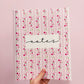 Cahier de notes | Lignes roses et fleurs