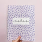 Cahier de notes | Bouquets de fleurs mauves