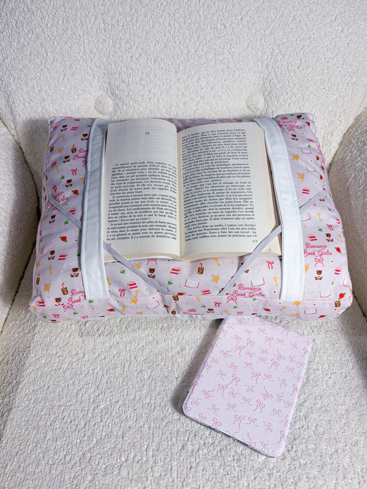 Coussin de lecture | Romance Book Girlie