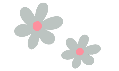 Petite fleurs vertes et roses pour le site web de ALarocque Design