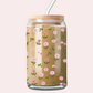 Verre 16 oz | Fleurs mélange de roses