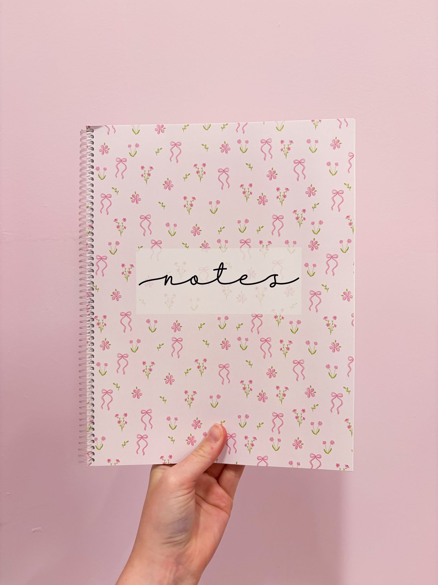 Cahier de notes | Bouquets de fleurs et boucles