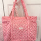 Sac | Fourre-tout 2.0 | Minis fleurs roses et brunes | Imperméable.