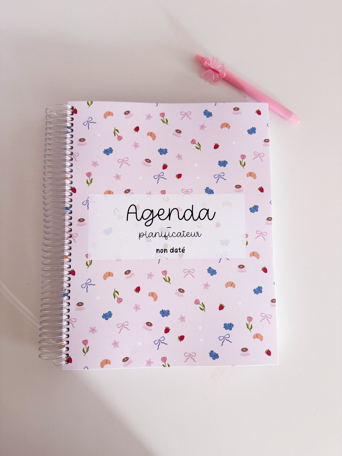 Agenda planificateur | Non-daté | Fruits et coquette 2.0.