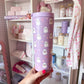 Bouteille isotherme 24 oz | Mauve | Automne | Fantômes et boucles