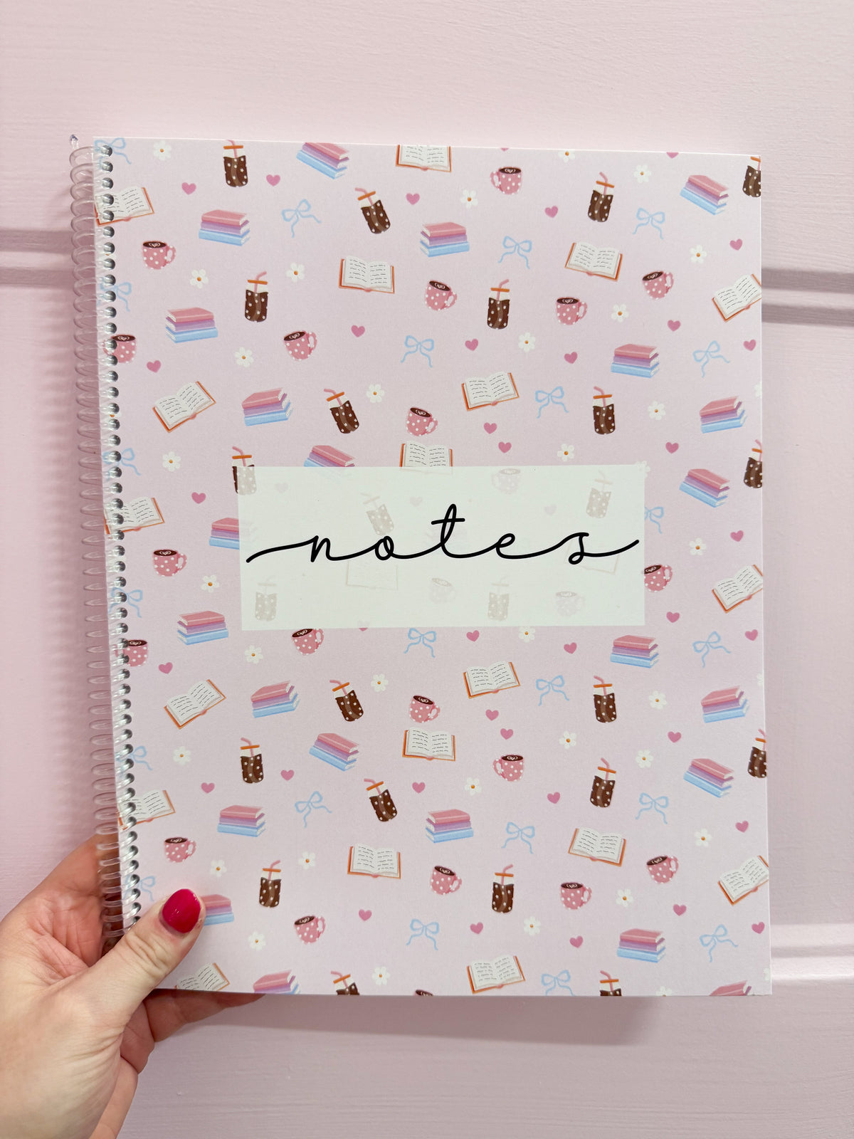 Cahier de notes | Livres, cafés et cafés glacés fleurs