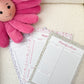 Planificateur | Sauge et fleurs roses