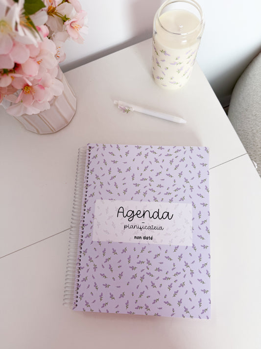 Agenda planificateur | Non-daté | Brindilles de lavande