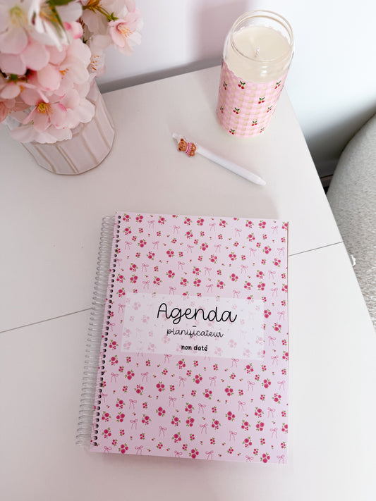 Agenda planificateur | Non-daté | Bouquets de roses