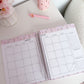 Agenda planificateur | Daté | 2026-2027 | Bouquet de fleurs et boucles