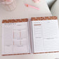 Agenda planificateur | Daté | 2026-2027 | Bouquet de fleurs et boucles