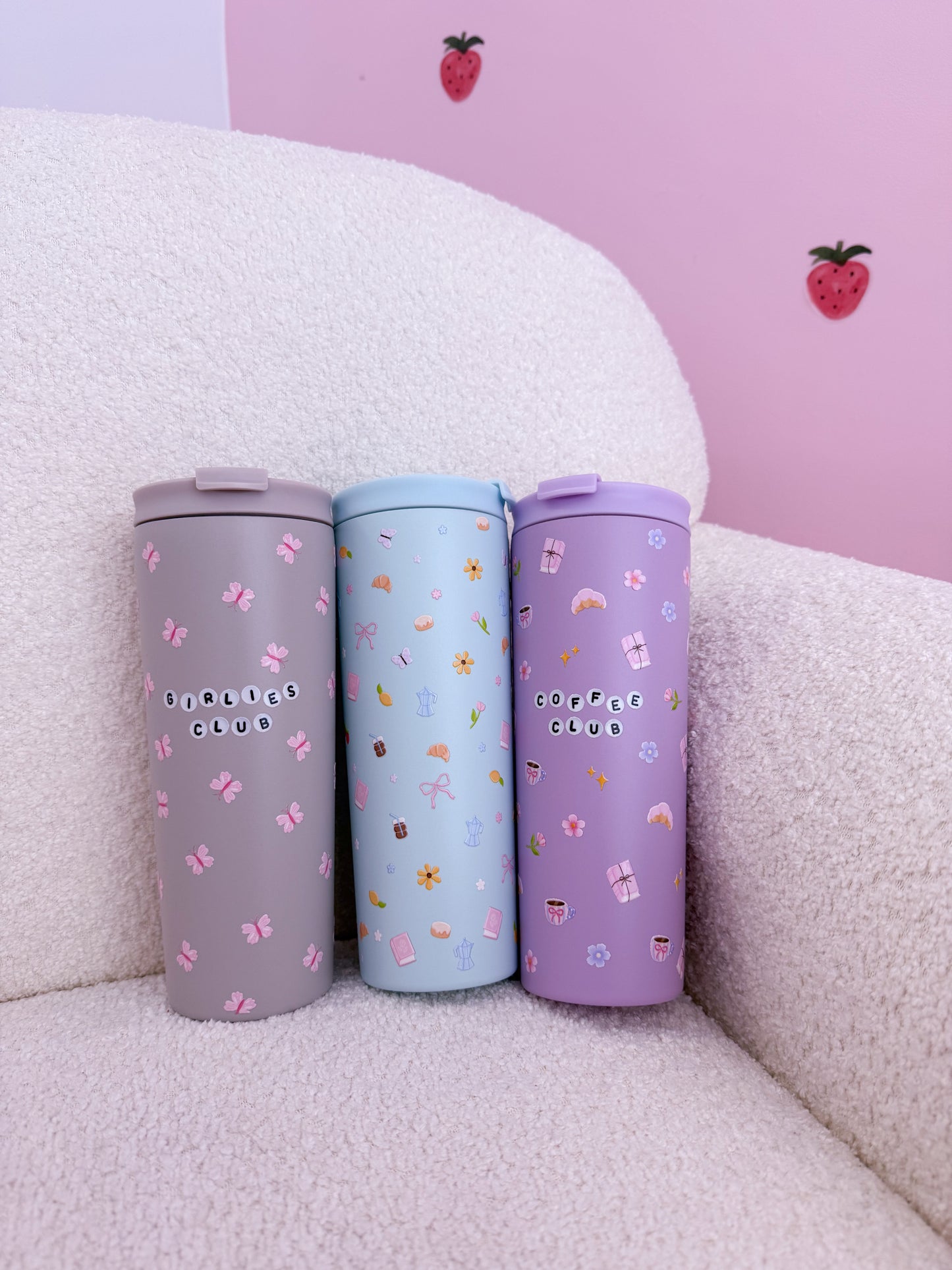 Bouteille isotherme 24 oz | Bleue | Été coquette
