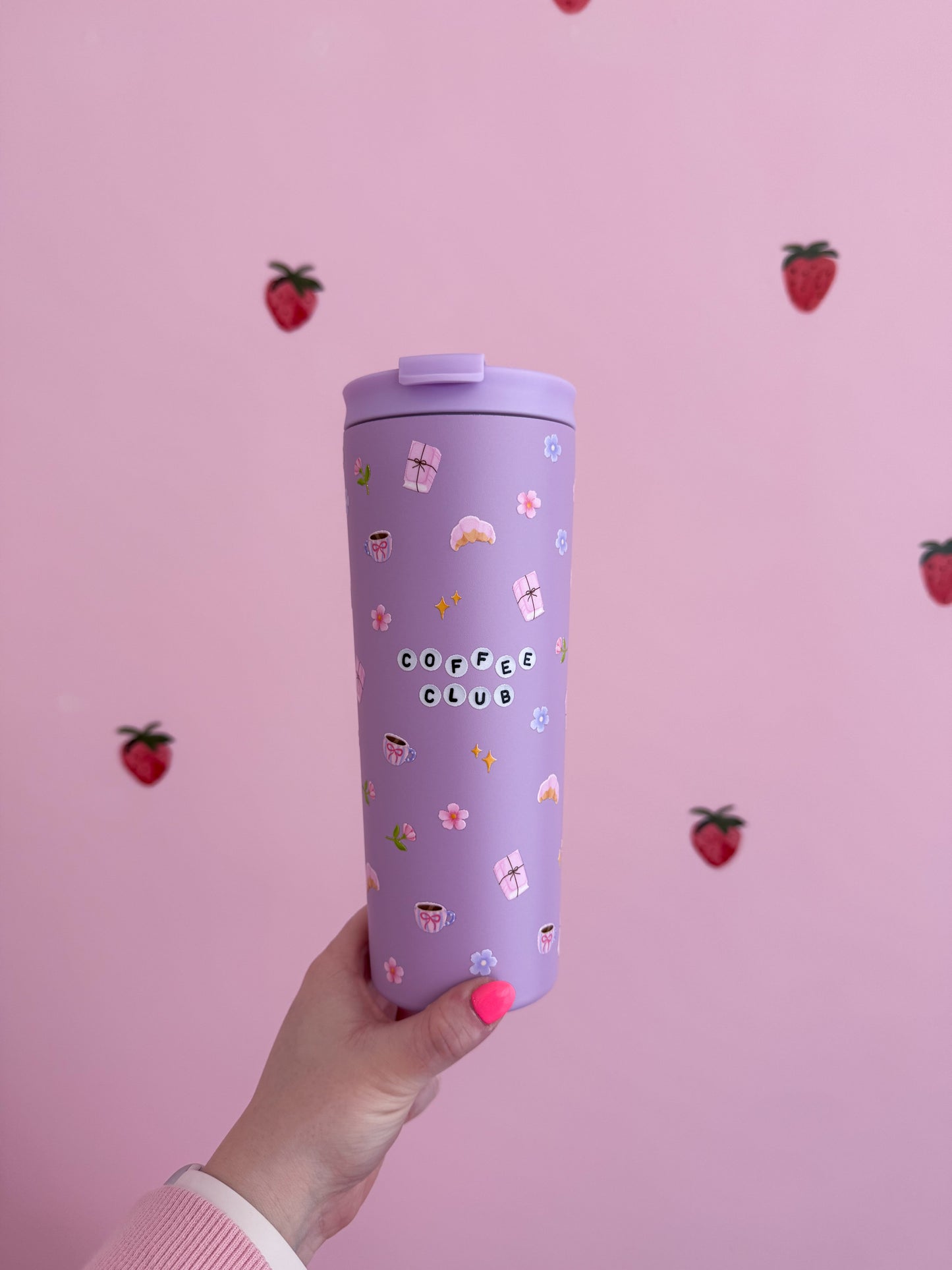 Bouteille isotherme 24 oz | Mauve | Coffee Club