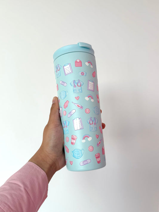 Bouteille isotherme 24 oz | Bleue | Système de la santé bleu