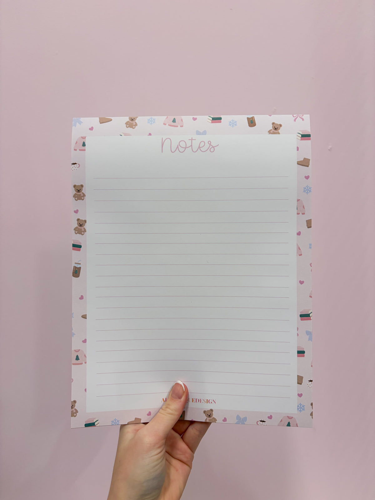 Pad de notes | Noël | Oursons hivernales