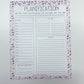 Planificateur journalier | Fleurs mélange de mauves