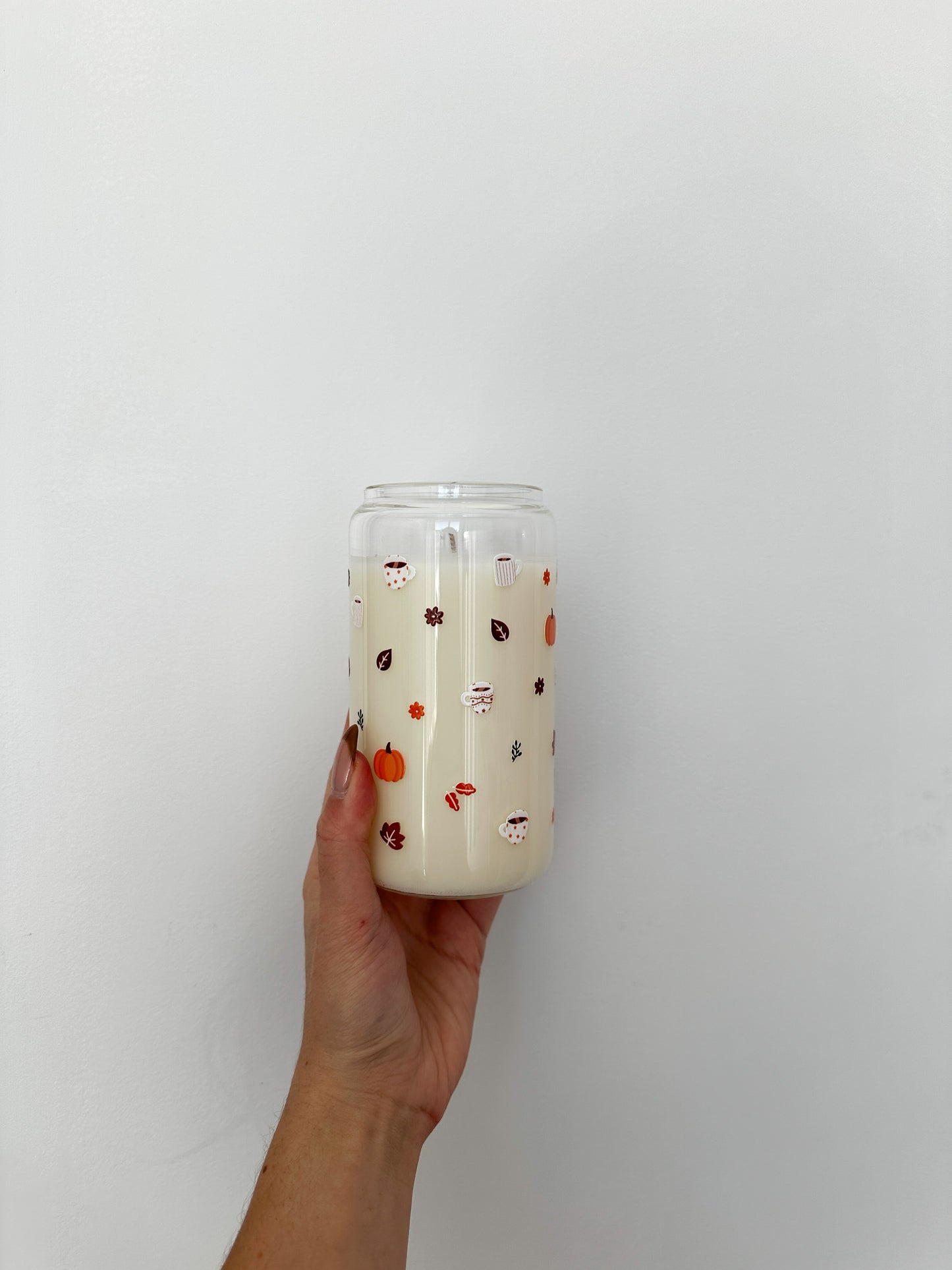 Chandelle | Dans un verre 16 oz | Chaï à la citrouille