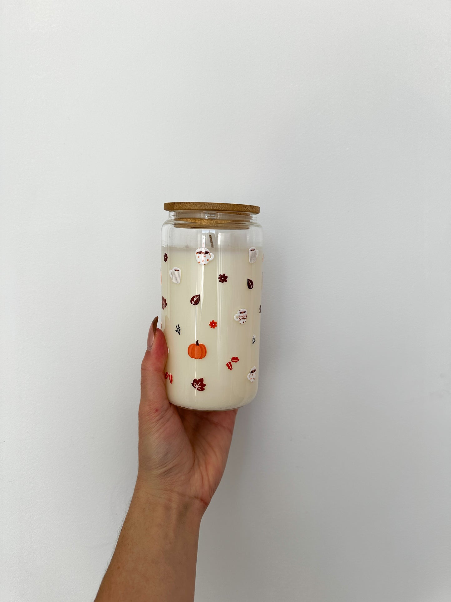 Chandelle | Dans un verre 16 oz | Chaï à la citrouille