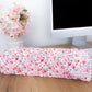 Trousse longue | Fleurs roses et feuilles