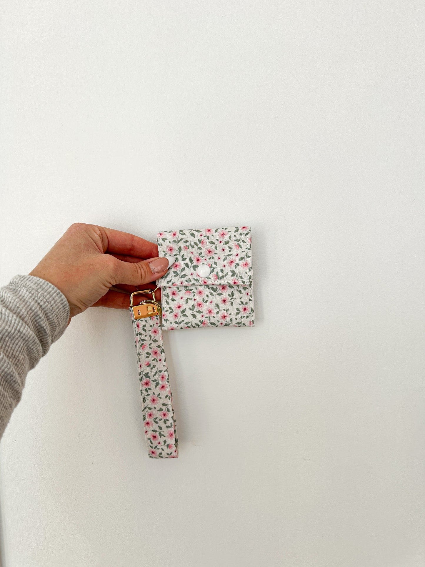 Porte-clés et porte-monnaie | Fleurs roses vintages