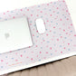 Tapis de bureau | Boucles bleues et roses