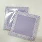 Bloc-notes autocollantes | Mauve et fleurs blanches