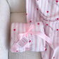 Couverture en flanelle | Lignes et coeurs