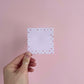 Bloc-notes autocollantes | Boucles rouges et roses