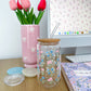 Verre 16 oz | Printemps | Bouquets roses et bleus