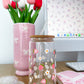 Verre 16 oz | Printemps | Fraises et marguerites