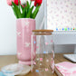 Verre 16 oz | Printemps | Boucles bleues et roses