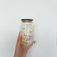 Verre 16 oz | Affirmations positives florales